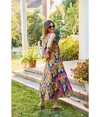 Buru Laura Jacquard Textile A Line Coordinating Midi Skirt