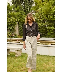 Buru Le Culotte Coordinating High Rise Full Length Wide Leg Pants