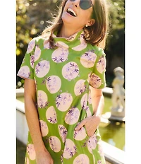 Buru Mock Neck Mod Mini Dress