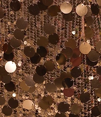 Buru Sequin Coordinating Pencil Mini Skirt