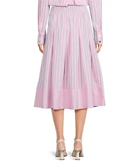 Buru Smocked Waist Midi Skirt