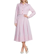 Buru Smocked Waist Midi Skirt