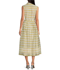 Buru Striped Midi Shirt Dress