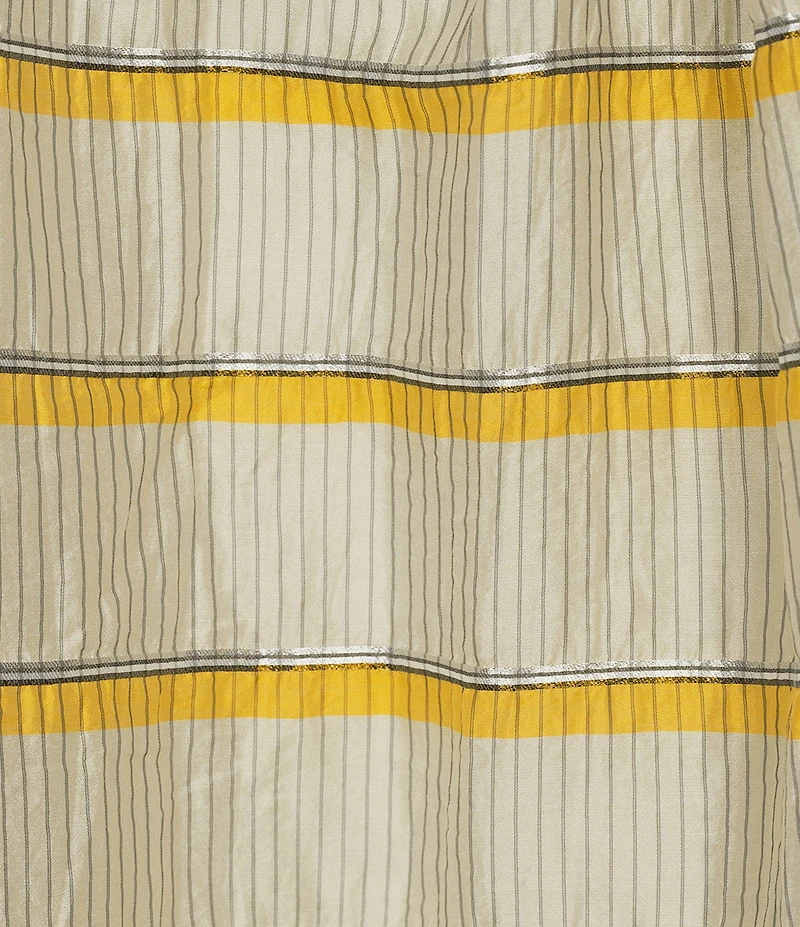 Buru Striped Midi Shirt Dress