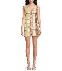 Buru Tailored V Neck Shirt Sheath Dress