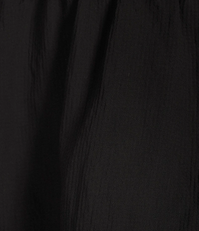 Buru Teagan Tiered Ruffle Full Length Side Seam Pocket A-Line Skirt