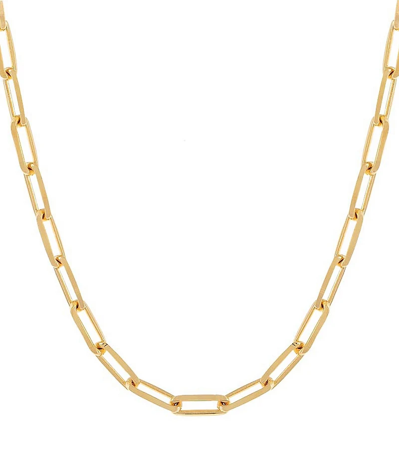 By Adina Eden Large Paperclip Link Chain 18'' Necklace