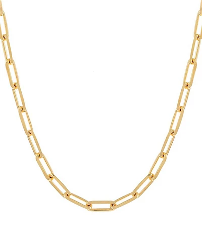 By Adina Eden Large Paperclip Link Chain 18'' Necklace
