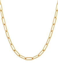 By Adina Eden Large Paperclip Link Chain 18'' Necklace