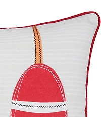 C&F Home Buoy Ship Shape Printed and Applique Throw Pillow