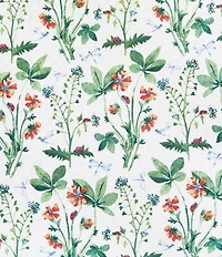 C&F Home Clover Bug Floral Reversible Green Chevron Quilt Mini Set