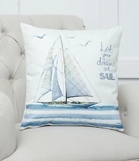 C&F Home Let Your Dreams Set Sail Embroidered Throw Pillow