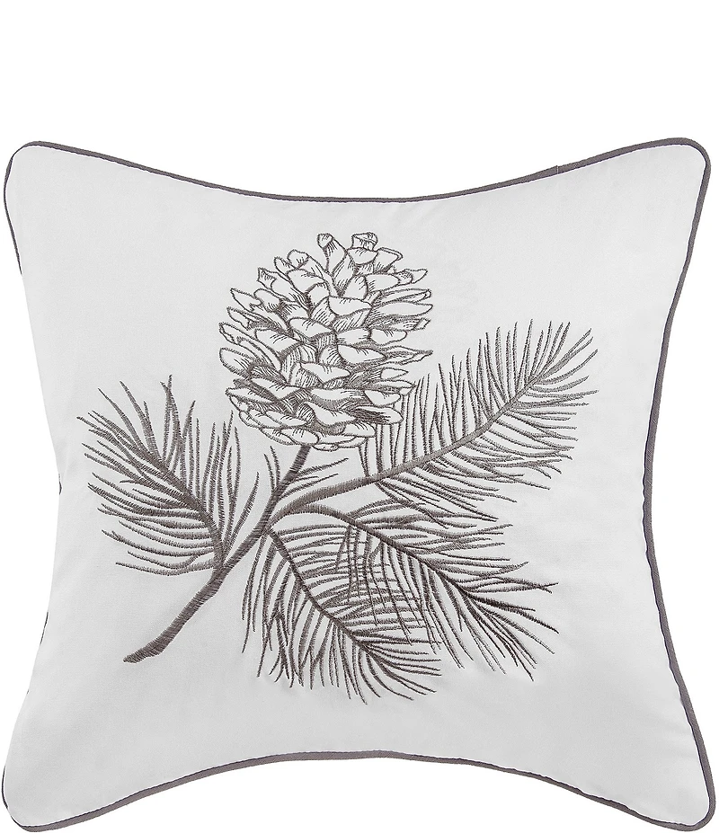 C&F Home Pinecone Embroidered Throw Pillow