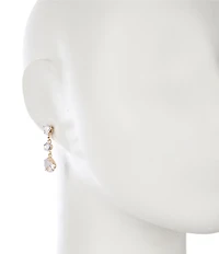 C by Cezanne 3 Stone Drop Earrings