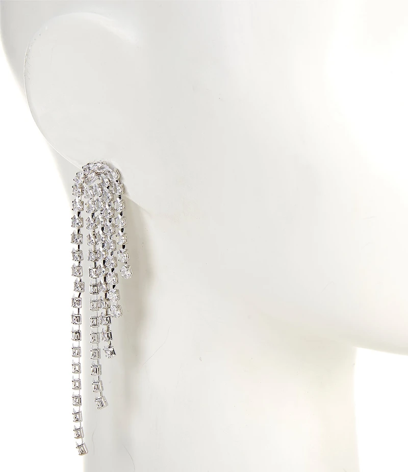C by Cezanne Angle Linear Earrings