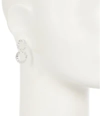 C by Cezanne Baguette Double Drop Earrings