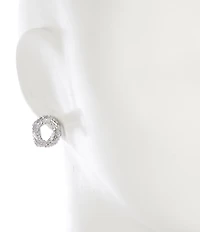C by Cezanne CZ Twist Stud Earrings