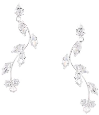 C by Cezanne CZ Vine Cherry Drop Earrings