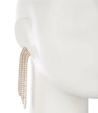 C by Cezanne Mega 3 Row Chandelier Earrings
