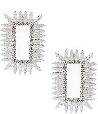 C by Cezanne Spike Rectangle Stud Earrings