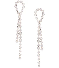 C by Cezanne Stone Loop Linear Earrings
