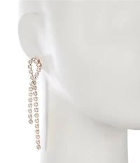 C by Cezanne Stone Loop Linear Earrings