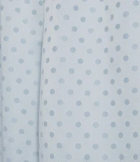 Cabernet Satin Dotted Print Short Sleeve Notch Collar Capri Pajama Set