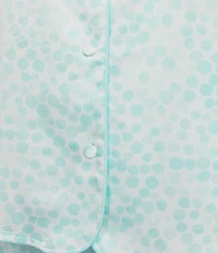 Cabernet Satin Dotted Short Sleeve Notch Collar & Pant Pajama Set