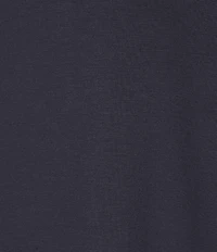 Cabernet Solid French Terry Split Round Neck Long Sleeve Coordinating Sleep Top