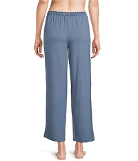 Cabernet Solid French Terry Wide Leg Coordinating Sleep Pant