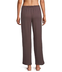 Cabernet Solid French Terry Wide Leg Coordinating Sleep Pant