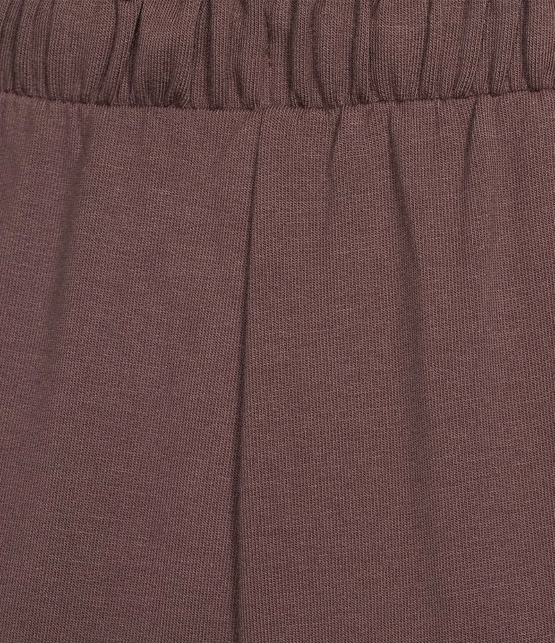 Cabernet Solid French Terry Wide Leg Coordinating Sleep Pant