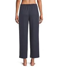 Cabernet Solid French Terry Wide Leg Coordinating Sleep Pants