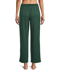 Cabernet Solid French Terry Wide Leg Coordinating Sleep Pants