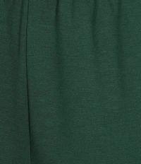 Cabernet Solid French Terry Wide Leg Coordinating Sleep Pants