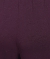 Cabernet Solid French Terry Wide Leg Coordinating Sleep Pants