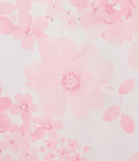 Cabernet Woven Satin Floral Short Sleeve Notch Collar Capri Pajama Set