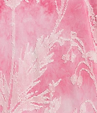 Calessa Burnout Stretch Tie Dye Asymmetric Hem Tunic