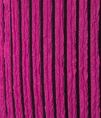 Calessa Coordinating Textured Knit Stripe Straight Leg Pull-On Pants