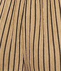 Calessa Coordinating Textured Knit Stripe Wide Leg Pull-On Ankle Pants