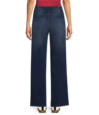 Calessa Denim Wide Leg Ankle Pants