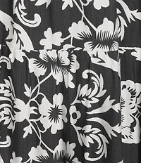 Calessa Floral Split V-Neck Short Sleeve Tiered Maxi Dress