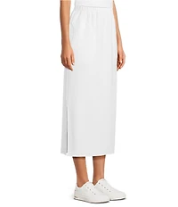 Calessa Knit Modal Shift Midi Skirt