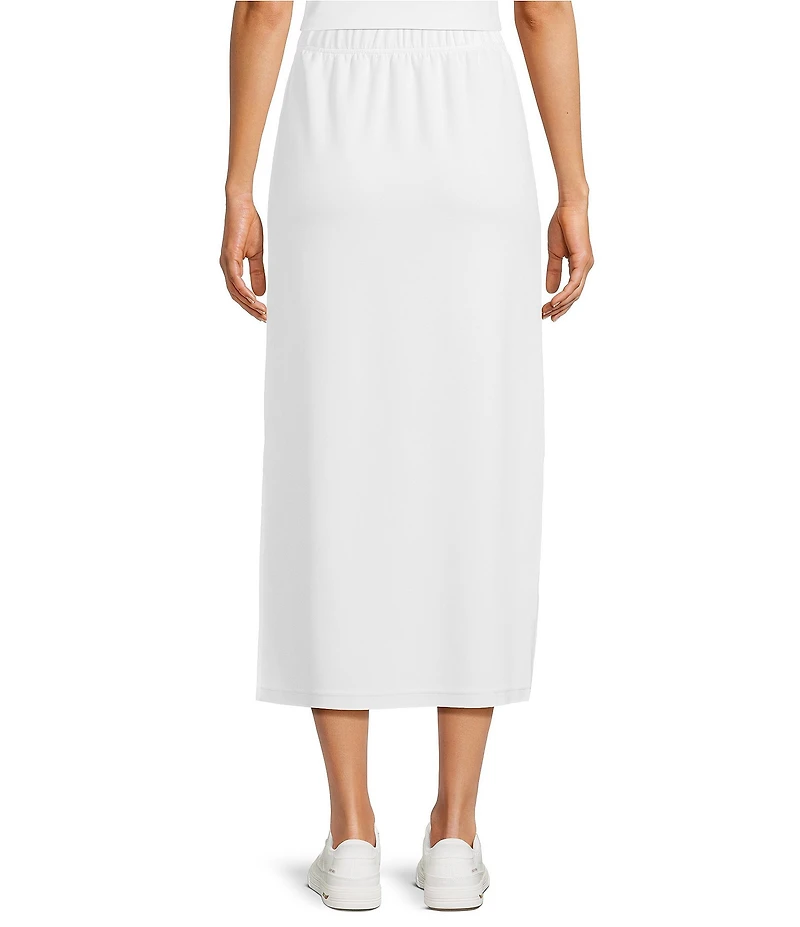 Calessa Knit Modal Shift Midi Skirt