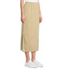 Calessa Knit Modal Shift Midi Skirt