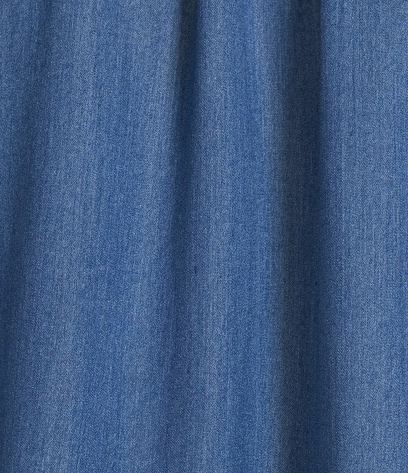 Calessa Knit Split V-Neck Beaded Short Puff Balloon Sleeve Tunic