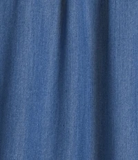 Calessa Knit Split V-Neck Beaded Short Puff Balloon Sleeve Tunic