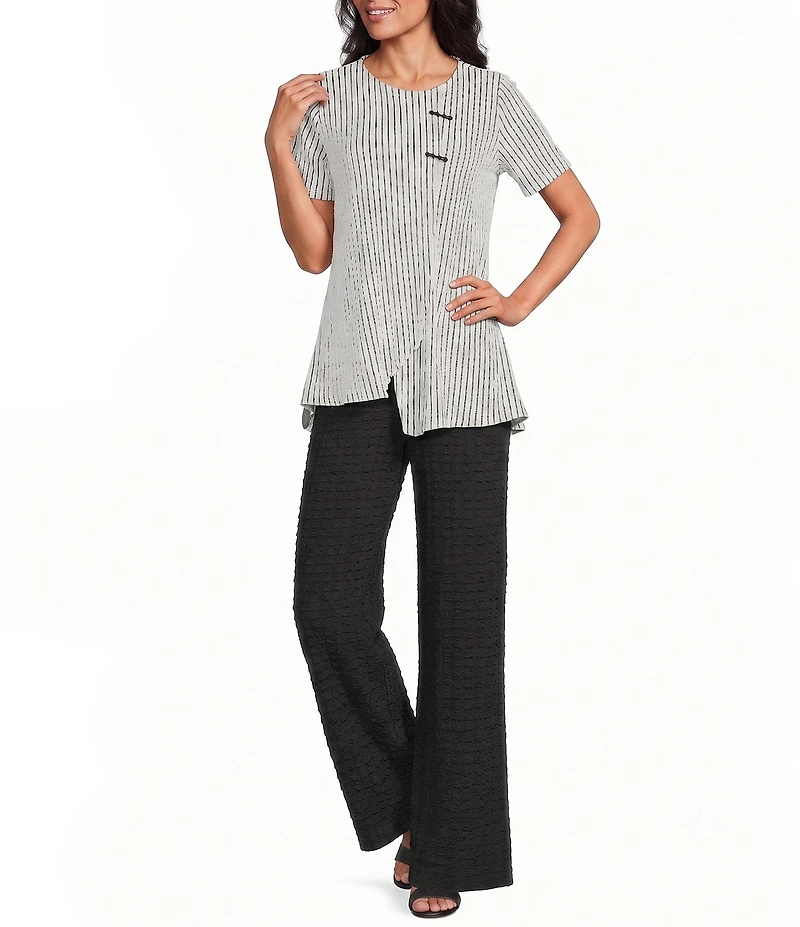 Calessa Knit Straight Leg Pull-On Pants