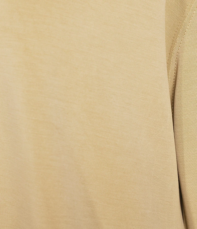 Calessa Modal Knit Crew Neck Long Sleeve Top