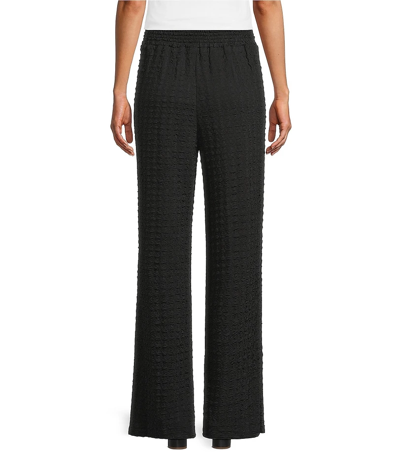 Calessa Petite Size Knit Straight Leg Pull-On Pants